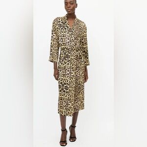 Dries Van Noten Charly Leopard print satin jacket XS
